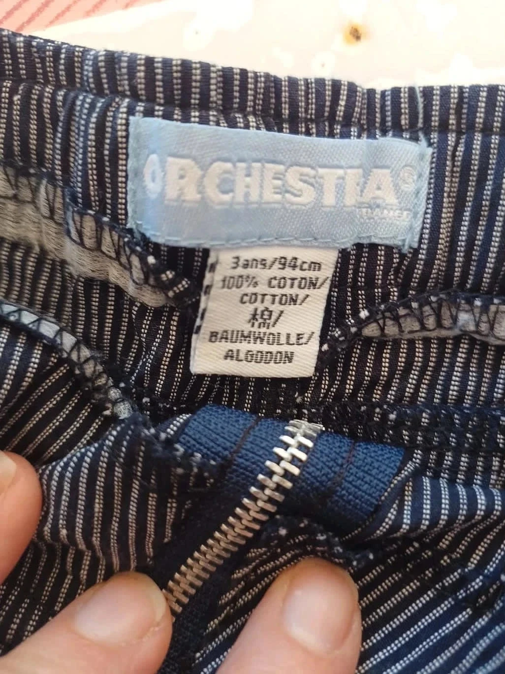 3-year-old navy checkered skirt – photo 5